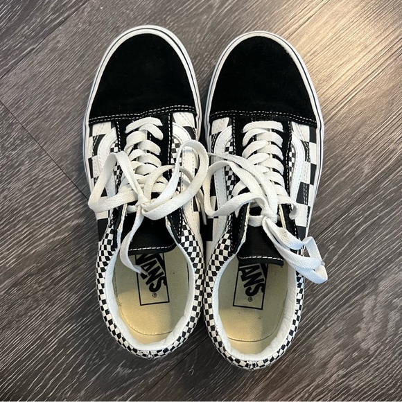 Vans Old Skool “Mix Checker” in Black/True White - Picture 10 of 10